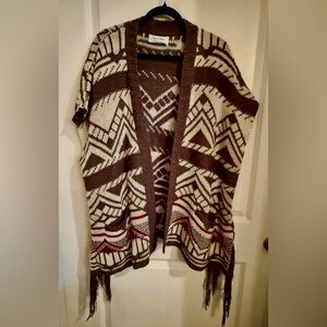 🔻Grace & Lace Women Open Cardigan Vest Sweater Geometric Patterned | One Size